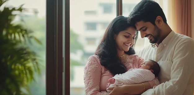 parent holding newborn